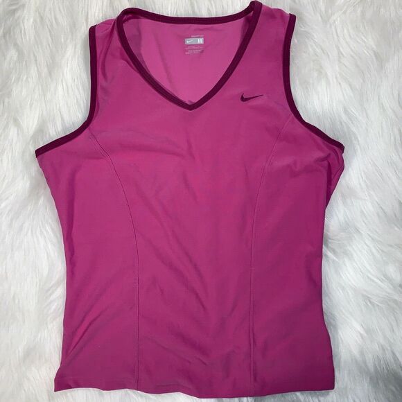 Nike Fit Dry tank top athleisure pink fuscia Size M - Picture 1 of 8
